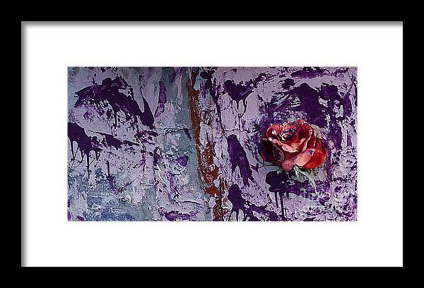 Flower Framed Print featuring the photograph Painted Rose  #5695 by J L Woody Wooden