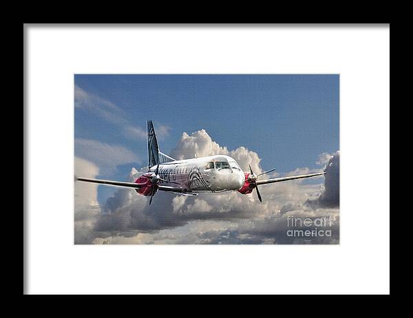 Diane Berry Framed Print featuring the painting Painted Silver Flying 2 by Diane E Berry