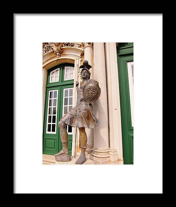 Queluz Palace Framed Print featuring the photograph Palace Guard by Teresa Ruiz