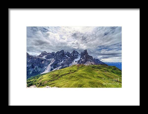 Alpine Framed Print featuring the photograph Pale San Martino - HDR by Antonio Scarpi