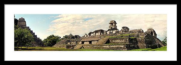 Palenque Framed Print featuring the photograph Palenque Panorama Unframed by Weston Westmoreland