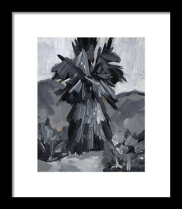 Palm Tree Framed Print featuring the painting Palm Tree Study by Diane McClary