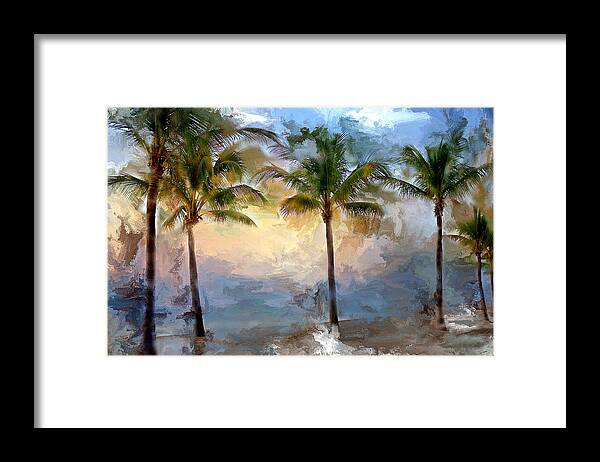 Evie Framed Print featuring the photograph Palms at Fort Lauderdale Beach by Evie Carrier