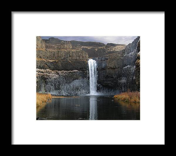 Palouse Framed Print featuring the photograph Palouse Falls in the Winter by Farol Tomson