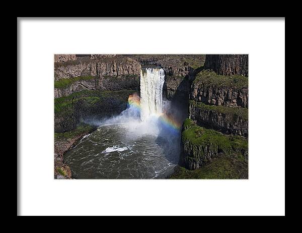 Washington State Framed Print featuring the photograph Palouse Falls by Mark Kiver