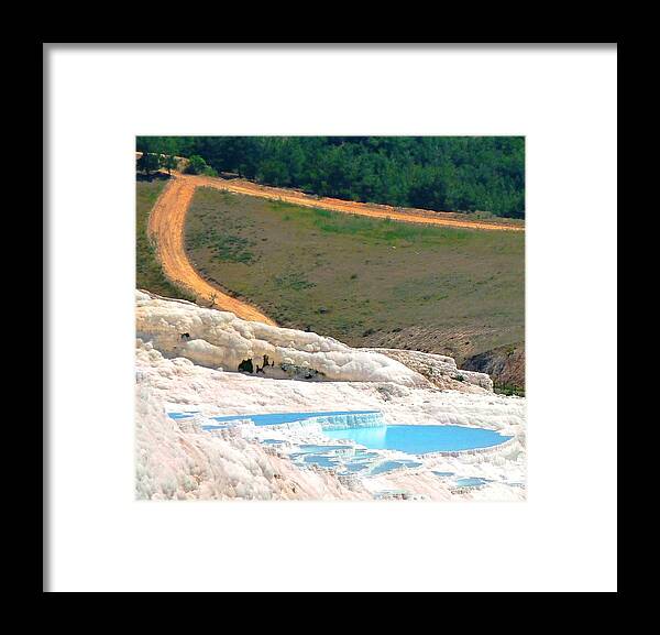 Pamukkale Framed Print featuring the photograph Pamukkale by Julia Ivanovna Willhite