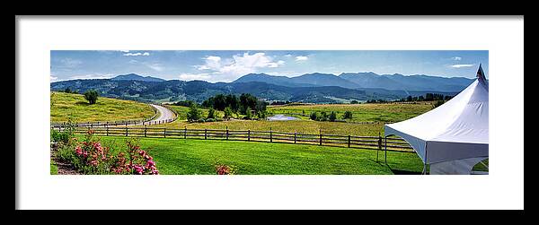 Wyoming Framed Print featuring the photograph Panorama 5 by Dawn Eshelman