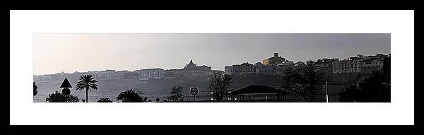 Abstract Framed Print featuring the photograph View of Mahon capital of Minorca island - Panorama to peace in Mahon Skyline by Pedro Cardona Llambias