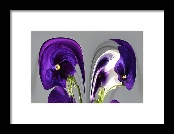 Flowers Framed Print featuring the photograph Pansy Series 803 by Jim Baker