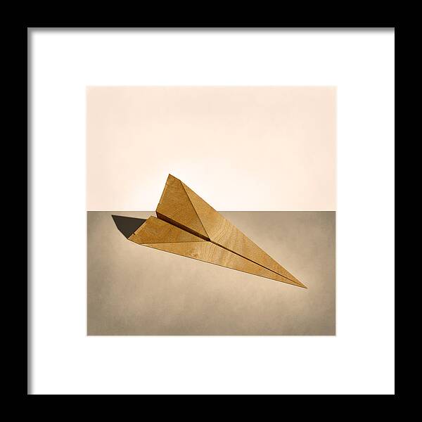 Aircraft Framed Print featuring the photograph Paper Airplanes of Wood 15 by YoPedro