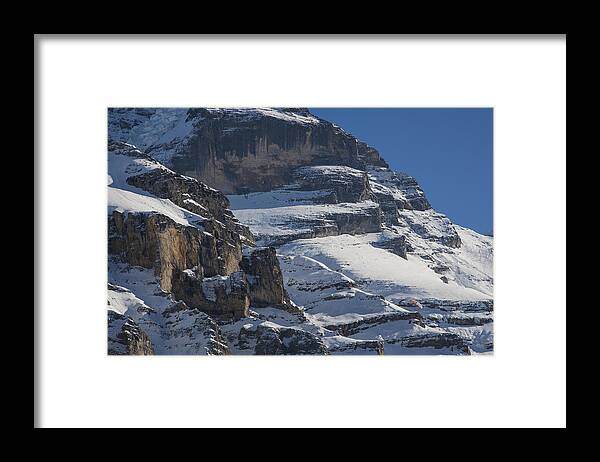 Bernese Alps Framed Print featuring the photograph Paragliding Bernese Alps by Sonny Marcyan