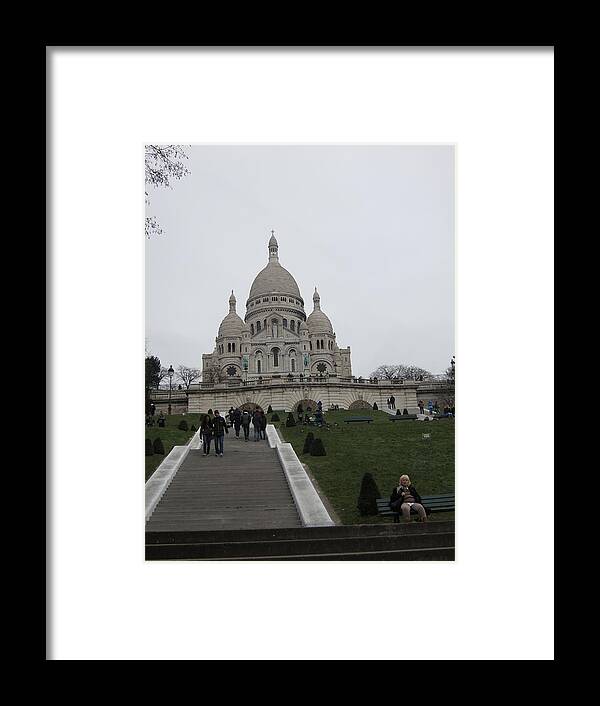 Paris Framed Print featuring the photograph Paris France - Basilica of the Sacred Heart - Sacre Coeur - 12128 by DC Photographer