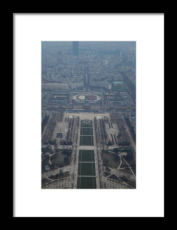 Antique Framed Print featuring the photograph Paris France - Eiffel Tower - 01136 by DC Photographer