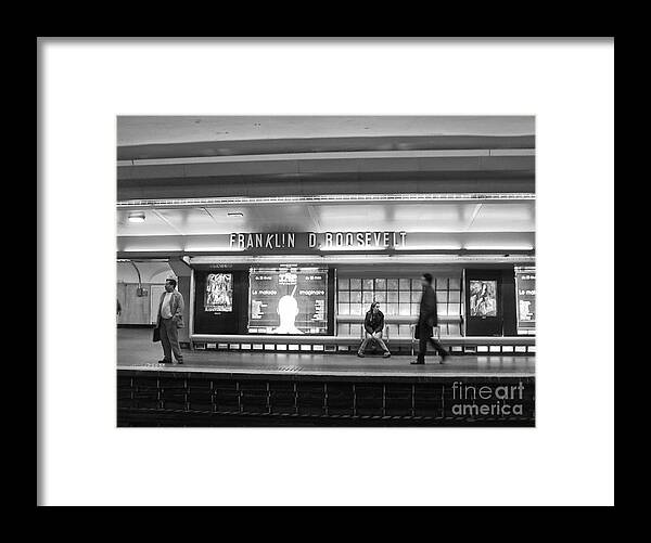 Paris Framed Print featuring the photograph Paris Metro - Franklin Roosevelt Station by Thomas Marchessault