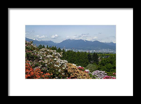 Park Framed Print featuring the photograph Park and City View by Laurie Tsemak