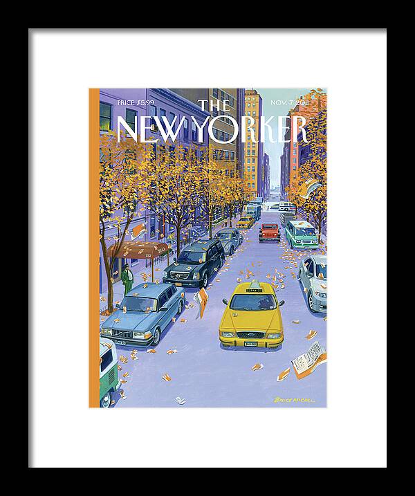 Taxi Framed Print featuring the painting Open Season by Bruce McCall