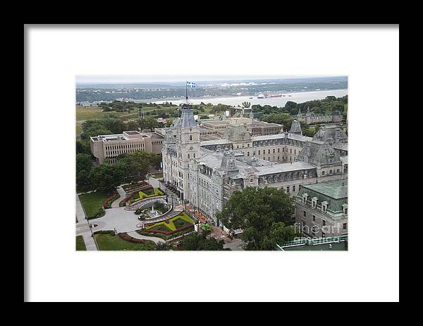 Parlament Framed Print featuring the photograph Parlament Quebec by Christiane Schulze Art And Photography