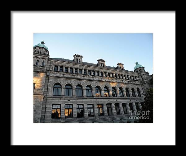 Parliament Framed Print featuring the photograph Parliament Buildings by Val Carosella