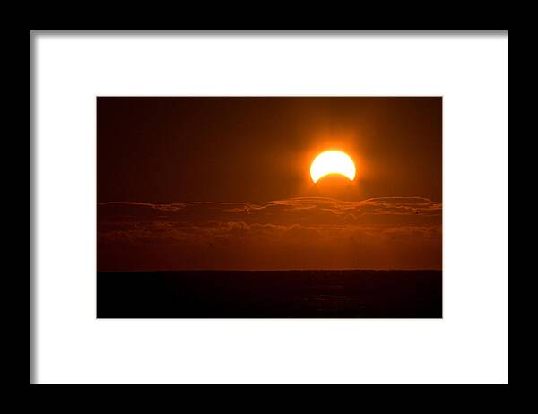 Eclipse Framed Print featuring the photograph Partial Eclipse of the Sun by Greg Graham
