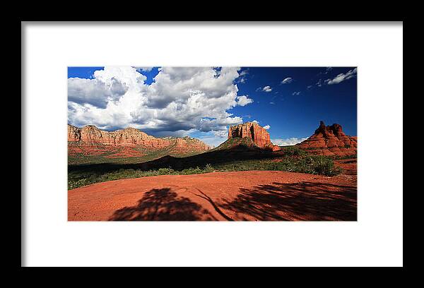 Landscape Framed Print featuring the photograph Partly Cloudy with a chance of Scenery by Gary Kaylor