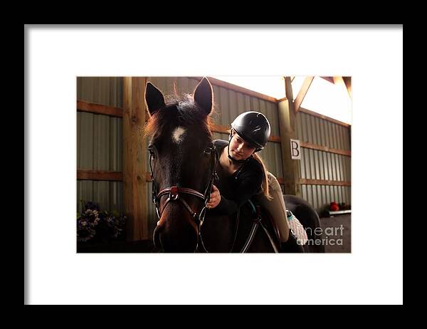 Horse Framed Print featuring the photograph Partnership by Janice Byer