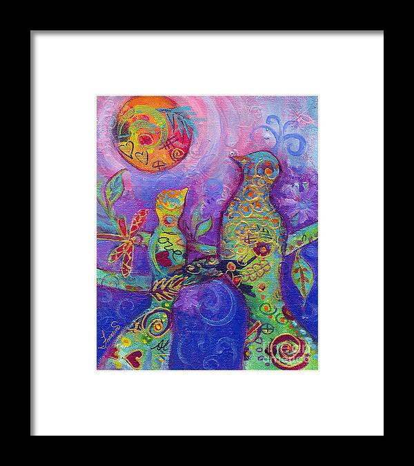 Acrylic Framed Print featuring the mixed media Pass the Wisdom Please by Francine Dufour Jones