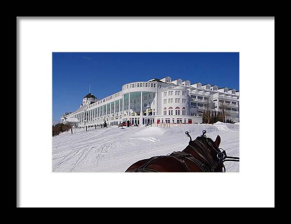 Grand Hotel Framed Print featuring the photograph Passing the Grand Hotel by Keith Stokes