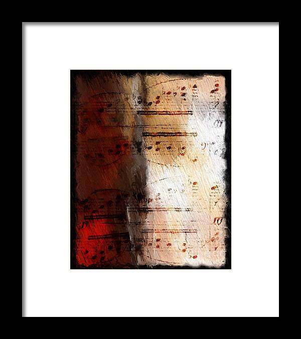 Music Framed Print featuring the digital art Passion and Light by Lon Chaffin