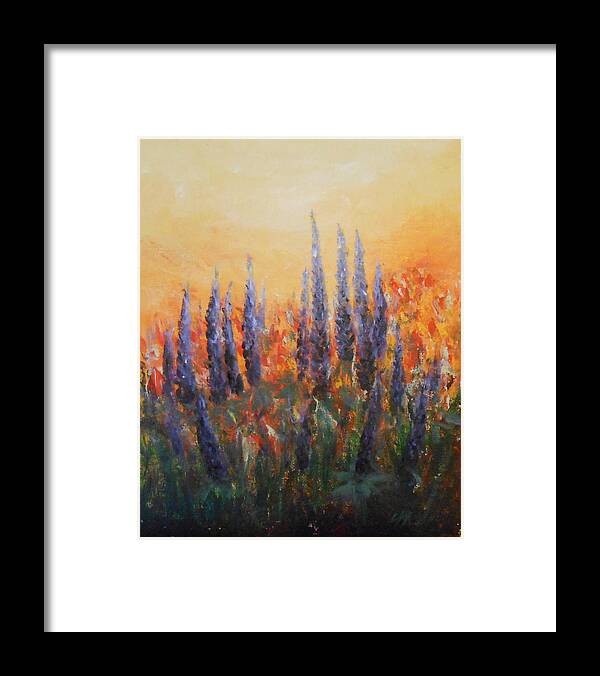 Floral Framed Print featuring the painting Passion by Jane See