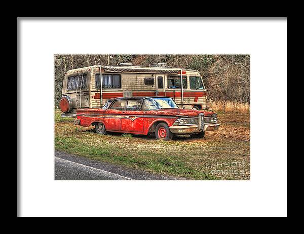 Car Framed Print featuring the photograph Past American dream by Dan Friend