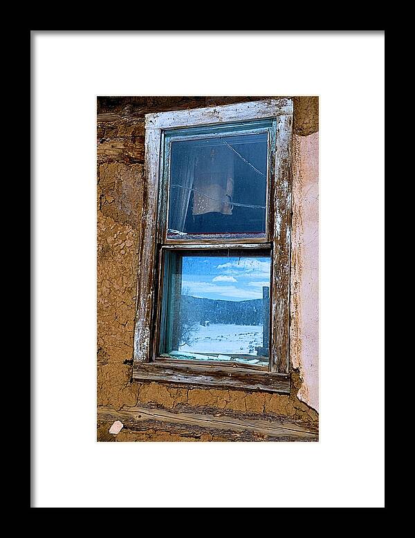 Adobe Framed Print featuring the photograph Past Reflections by Jacqui Binford-Bell