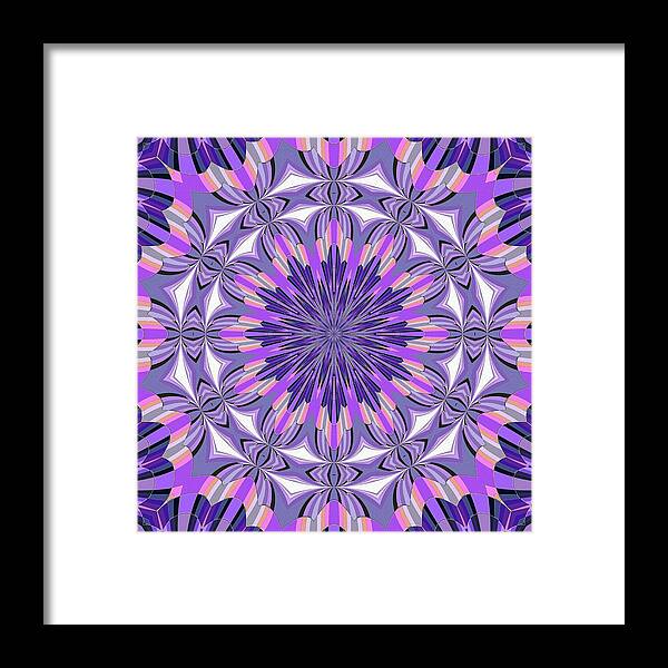 Kaleidoscope Design Framed Print featuring the photograph Pastel Circus by Lorraine Keil