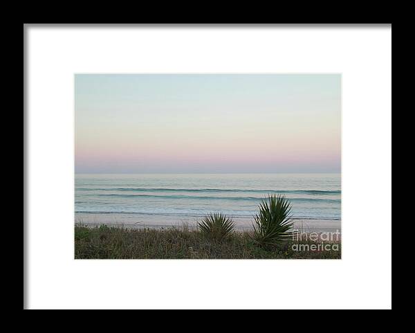 Moonrise Framed Print featuring the photograph Pastel Moonrise by Dodie Ulery