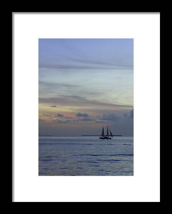 Key West Framed Print featuring the photograph Pastel Sky by Laurie Perry