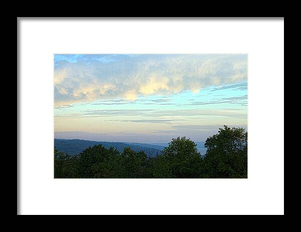 Sunrise Framed Print featuring the photograph Pastel Sky by Monroe Payne