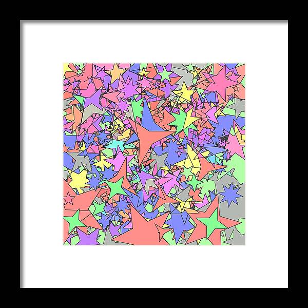 Star Framed Print featuring the photograph Pastel Stars by Gregory Scott