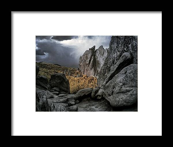 Infra-red Framed Print featuring the photograph Patch of Light by Donald Brown