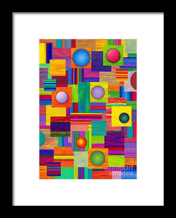 Colored Pencil Framed Print featuring the painting Patches by David K Small