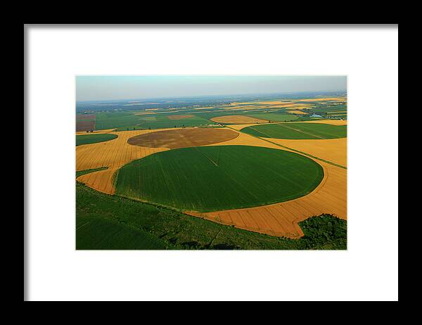 Outdoors Framed Print featuring the photograph Patchwork Landscape, Croatia, Slavonia by Romulic-stojcic