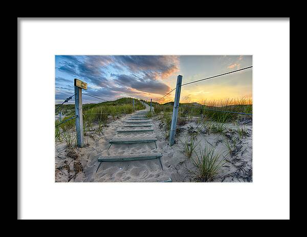 Sleeping Bear Dunes Framed Print featuring the photograph Path Over The Dunes by Sebastian Musial