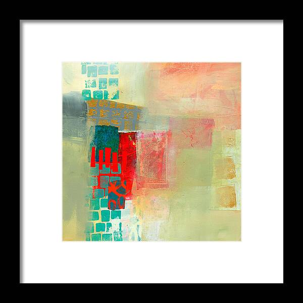 Abstract Framed Print featuring the painting Pattern Study #2 by Jane Davies