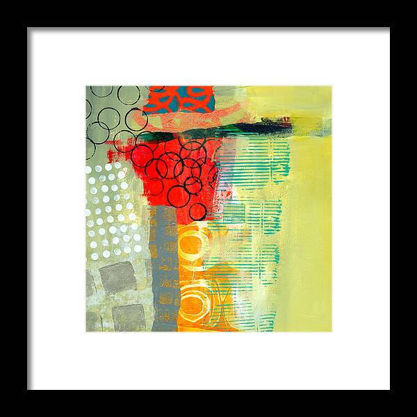 Pattern Framed Print featuring the painting Pattern Study #3 by Jane Davies