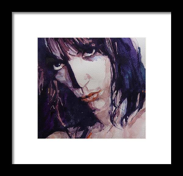 Patti Smith Framed Print featuring the painting Patti Smith by Paul Lovering