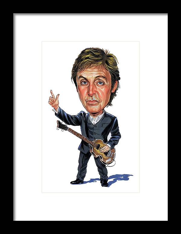 Paul Mccartney Framed Print featuring the painting Paul McCartney by Art 