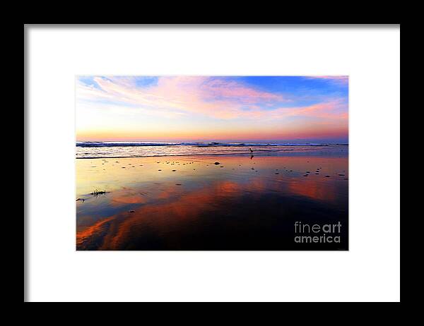 Sunrise Framed Print featuring the photograph Pawleys Sunrise Reflection by Deborah Smith