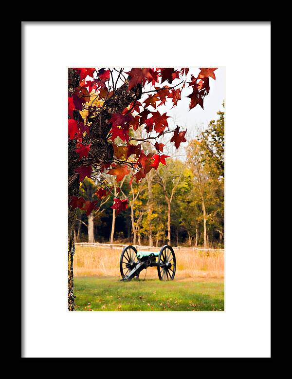 Autumn Framed Print featuring the photograph Pea Ridge Military Park by Lana Trussell