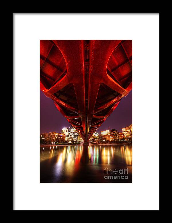 Peace Bridge Framed Print featuring the photograph Peace Bridge 2 by Bob Christopher