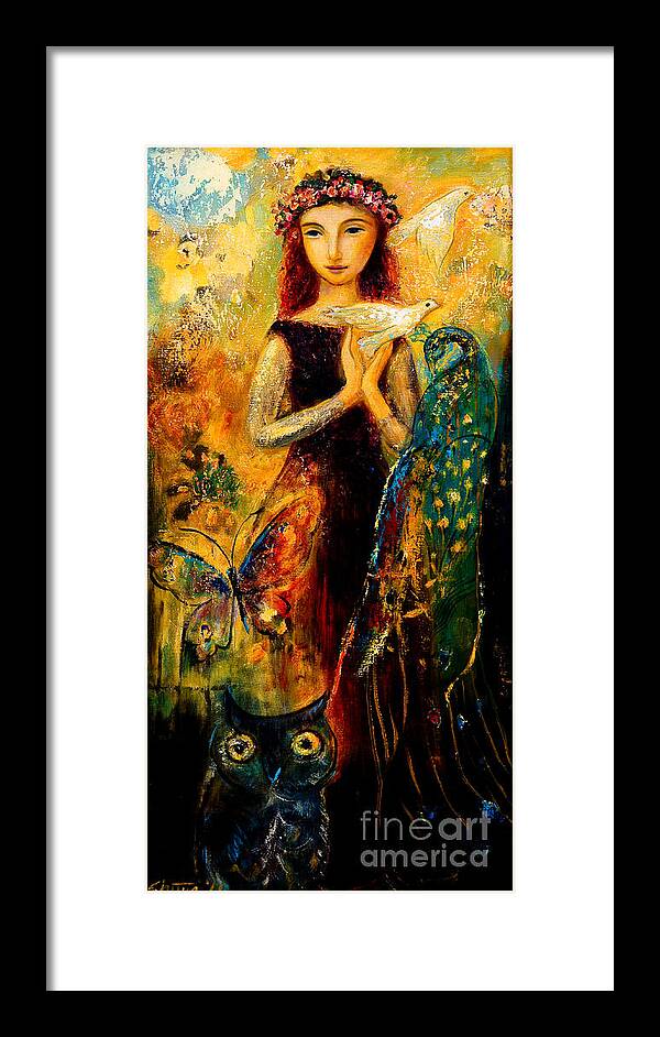 Faerie Framed Print featuring the painting Peace by Shijun Munns