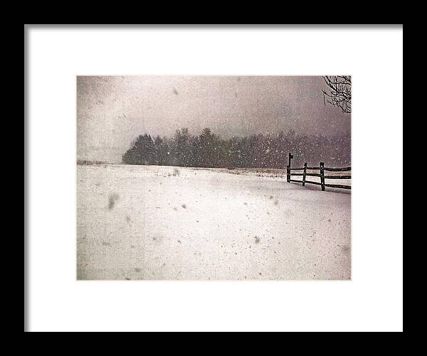 Winter Framed Print featuring the photograph Peaceful Chill by Abbie Loyd Kern
