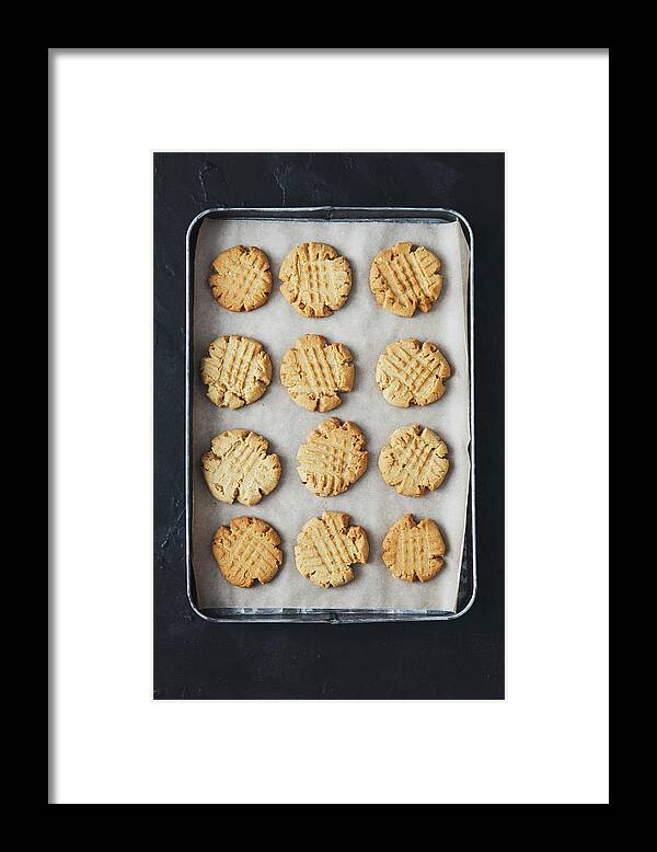 Breakfast Framed Print featuring the photograph Peanut Butter Cookies by Eugene Mymrin